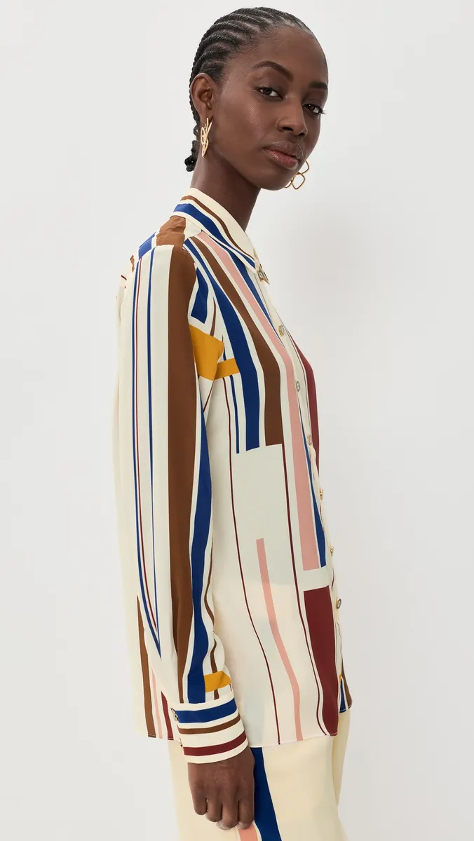 Zimmermann Stripe Relaxed Shirt | Thumbnail 4 Zimmermann Stripe Relaxed Shirt | Thumbnail 4