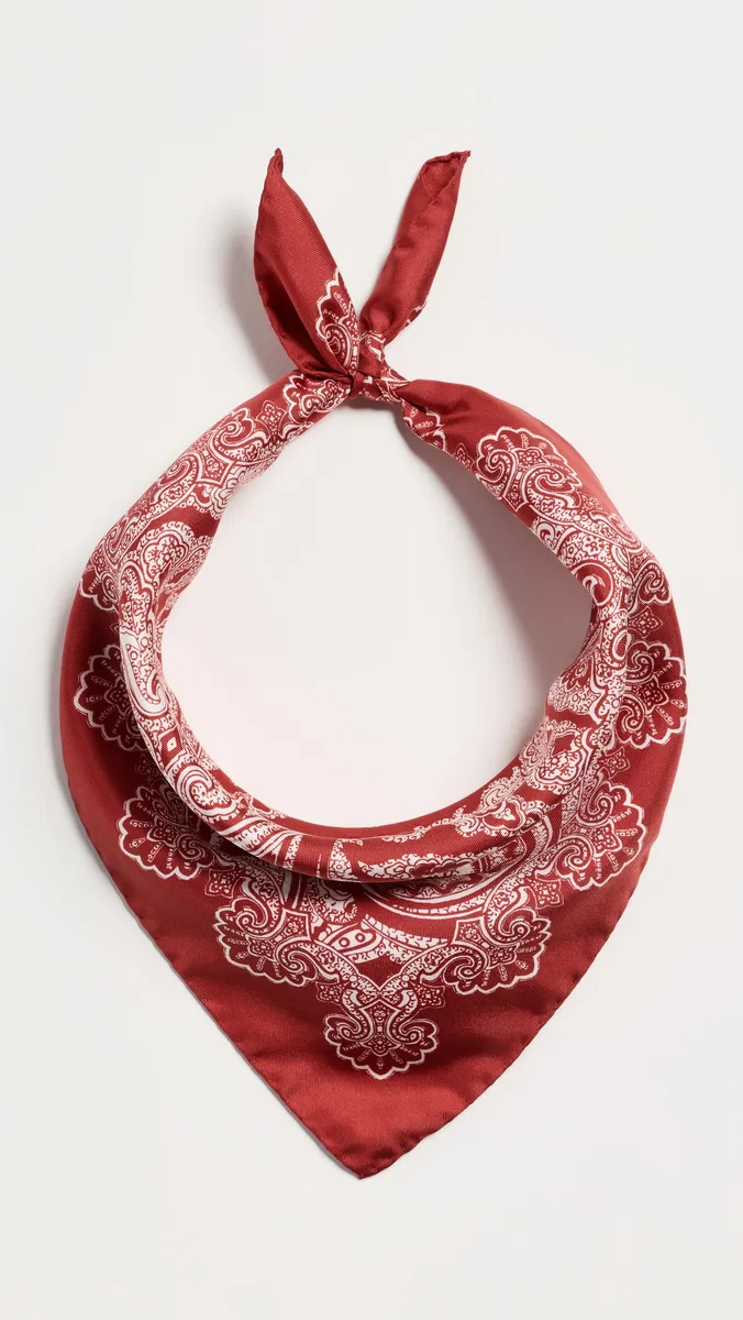 Nili Lotan Silk Twill Bandana Scarf | Thumbnail 2 Nili Lotan Silk Twill Bandana Scarf | Thumbnail 2