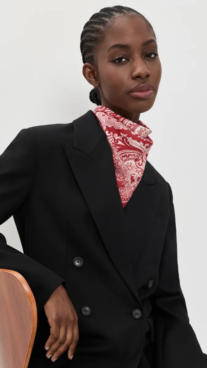 Nili Lotan Silk Twill Bandana Scarf | Thumbnail 3 Nili Lotan Silk Twill Bandana Scarf | Thumbnail 3