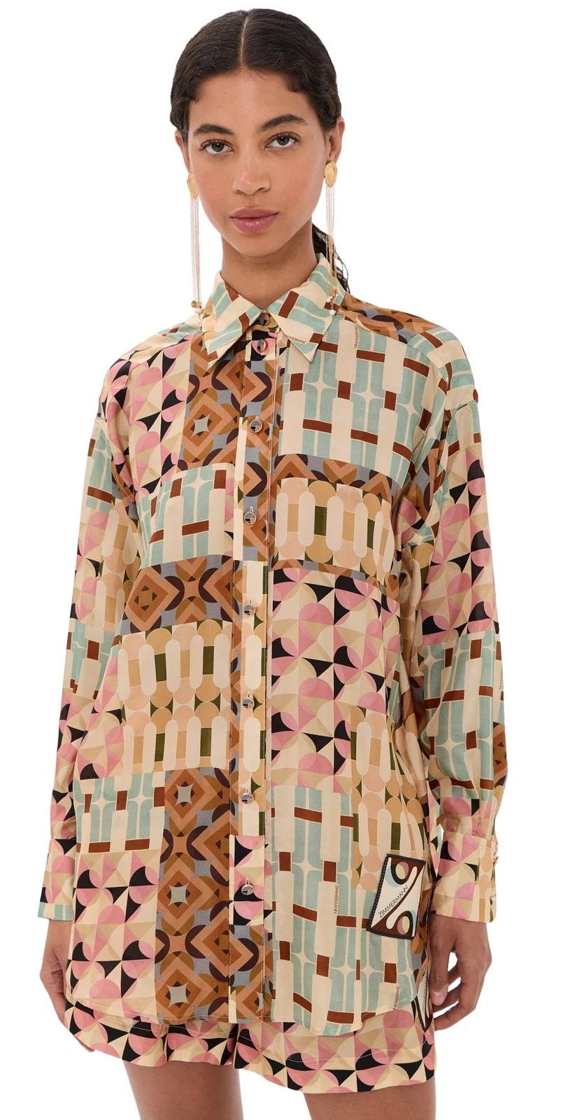 Fairlight Geometric Relaxed Shirt Fairlight Geometric Relaxed Shirt
