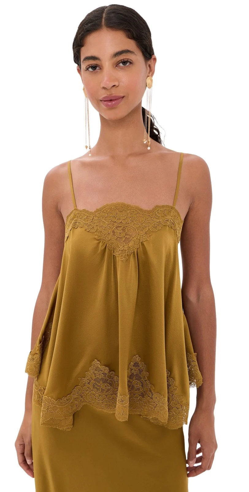 Clash Silk Satin Camisole