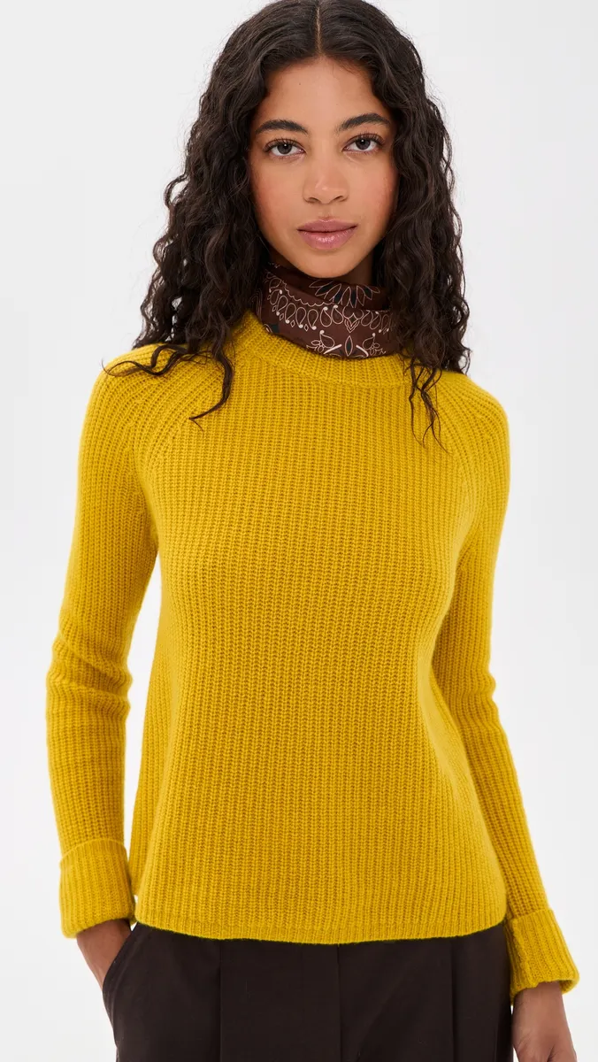 Jenni Kayne Cashmere Fisherman Crewneck Sweater | Thumbnail 2 Jenni Kayne Cashmere Fisherman Crewneck Sweater | Thumbnail 2