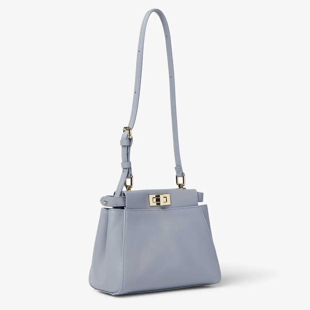 Fendi My Peekaboo XS Airforce Blue Leather Bag | Thumbnail 2 Fendi My Peekaboo XS Airforce Blue Leather Bag | Thumbnail 2