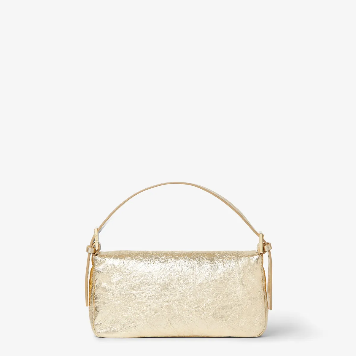 Fendi Baguette 26424 Platinum Crackled Leather Bag | Thumbnail 5 Fendi Baguette 26424 Platinum Crackled Leather Bag | Thumbnail 5