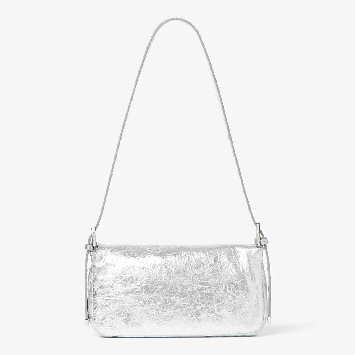 Fendi Baguette 26424 Crackled Silver Leather Bag | Thumbnail 6 Fendi Baguette 26424 Crackled Silver Leather Bag | Thumbnail 6