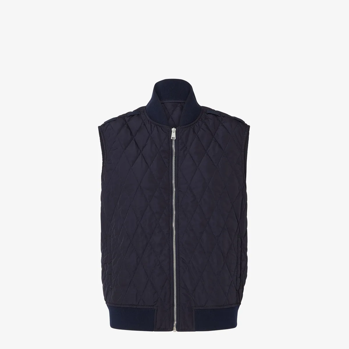 Fendi Vintage Blue Denim Jacket with Quilted Vest | Thumbnail 4