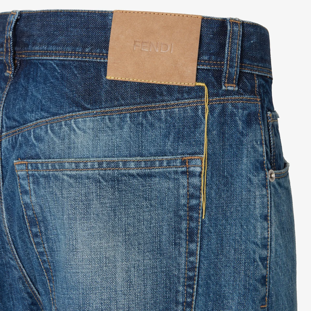 Fendi Vintage Blue Denim Pants | Thumbnail 3 Fendi Vintage Blue Denim Pants | Thumbnail 3