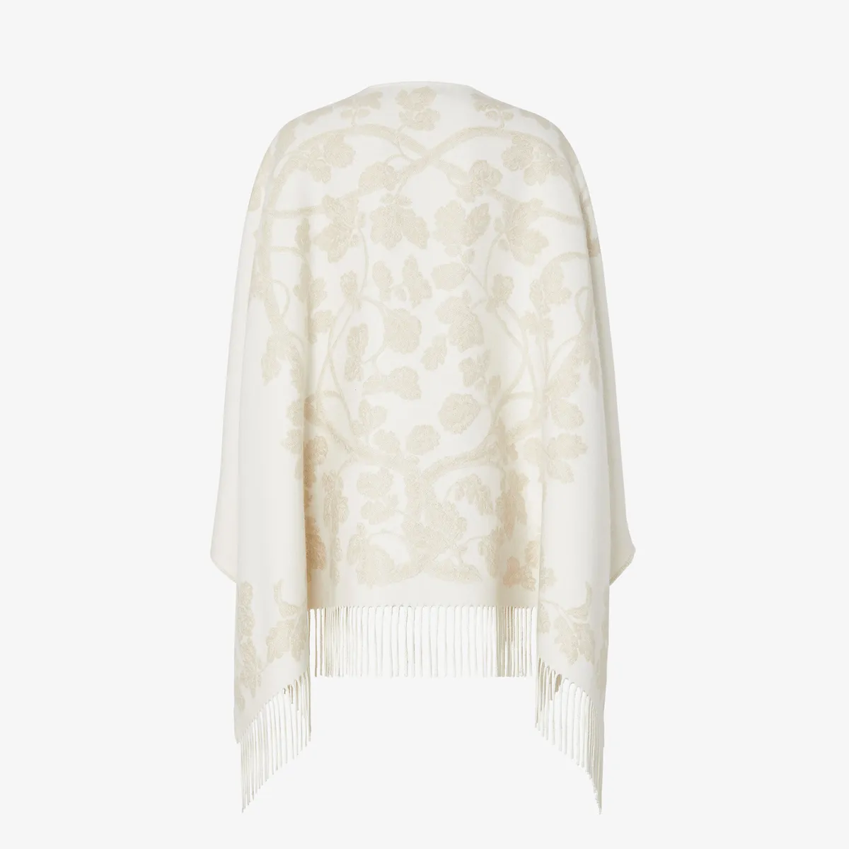 Fendi Wool and Cashmere Poncho with Metallic Thread | Thumbnail 2 Fendi Wool and Cashmere Poncho with Metallic Thread | Thumbnail 2