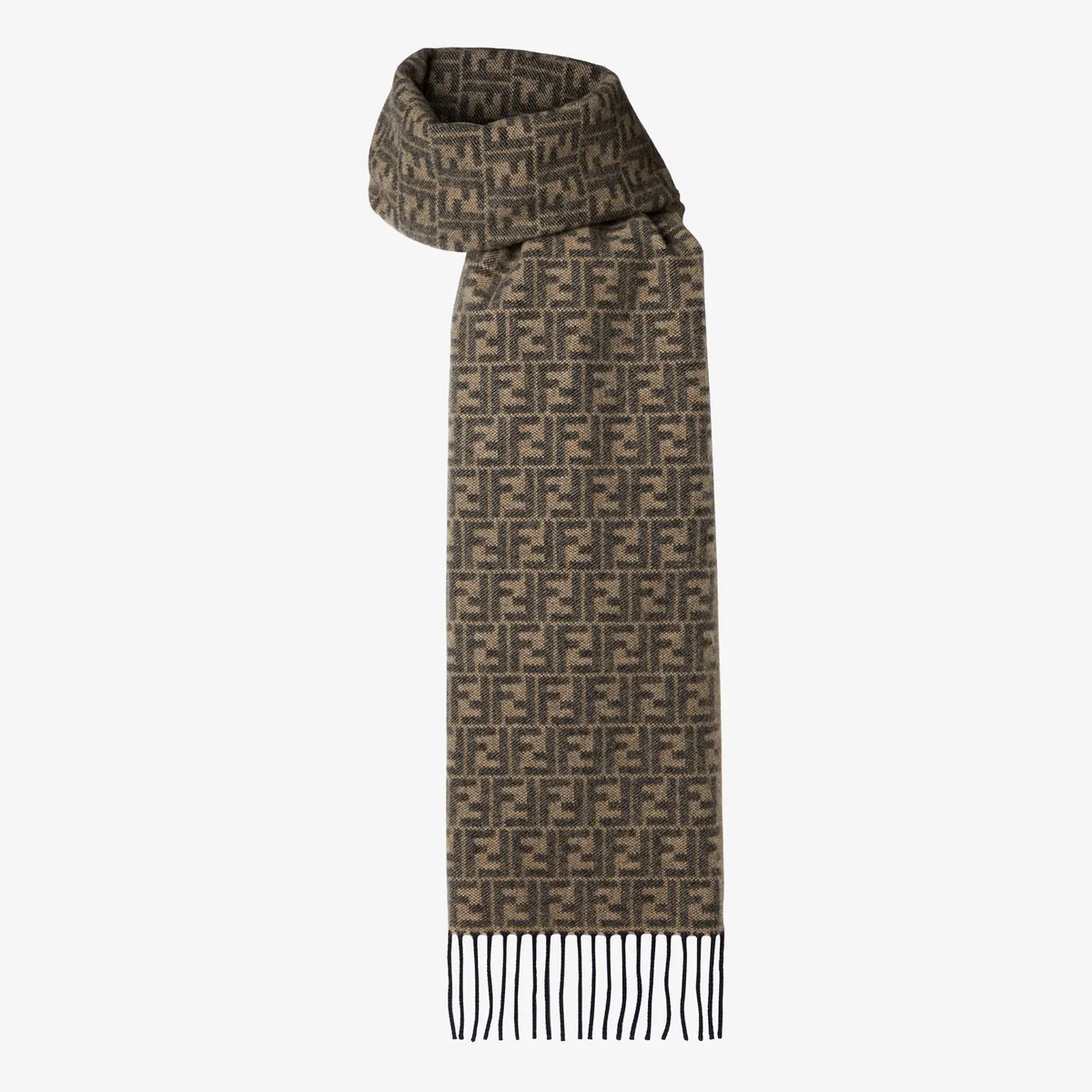 Fendi FF Zucca Cashmere Scarf | Thumbnail 3 Fendi FF Zucca Cashmere Scarf | Thumbnail 3