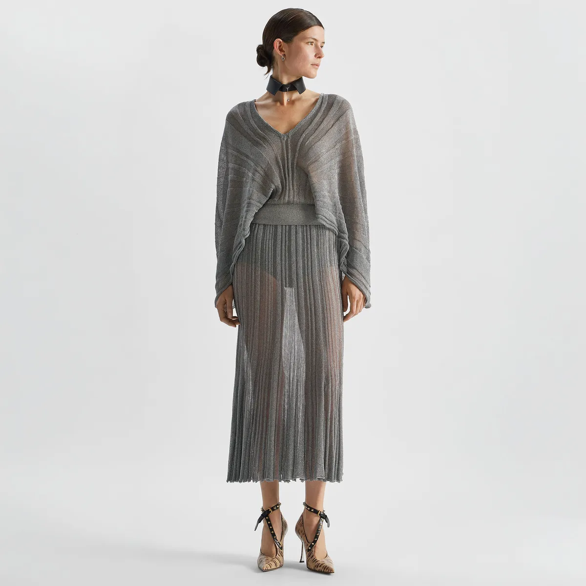 Fendi Viscose and Metallic Thread Skirt | Thumbnail 4 Fendi Viscose and Metallic Thread Skirt | Thumbnail 4
