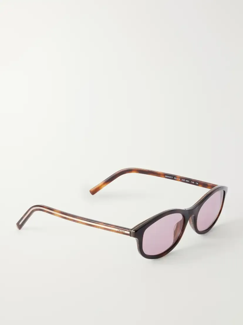 PRADA EYEWEAR Round-frame Tortoiseshell Acetate Sunglasses | Thumbnail 3 PRADA EYEWEAR Round-frame Tortoiseshell Acetate Sunglasses | Thumbnail 3