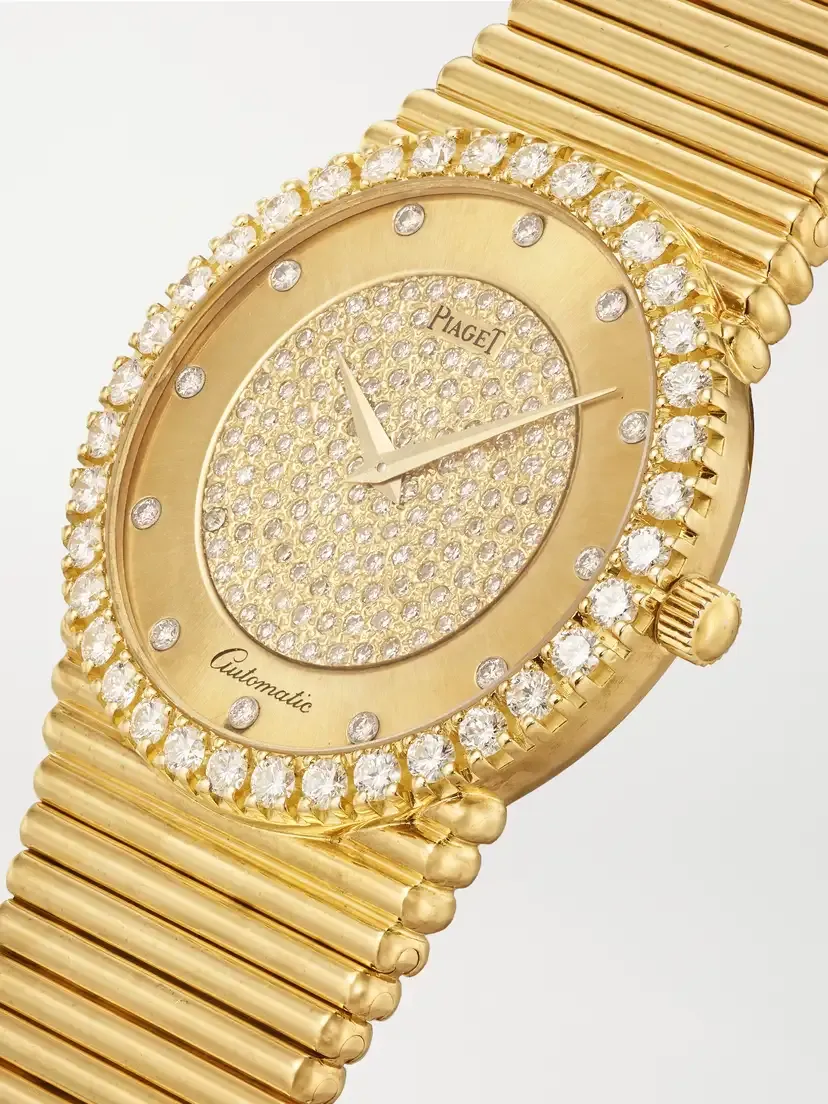 Stephanie Windsor + Piaget Vintage 1990 Emperador Automatic 18-karat Gold Diamond Watch, Ref. 12336c510 (7.2” Wrist) | Thumbnail 3 Stephanie Windsor + Piaget Vintage 1990 Emperador Automatic 18-karat Gold Diamond Watch, Ref. 12336c510 (7.2” Wrist) | Thumbnail 3