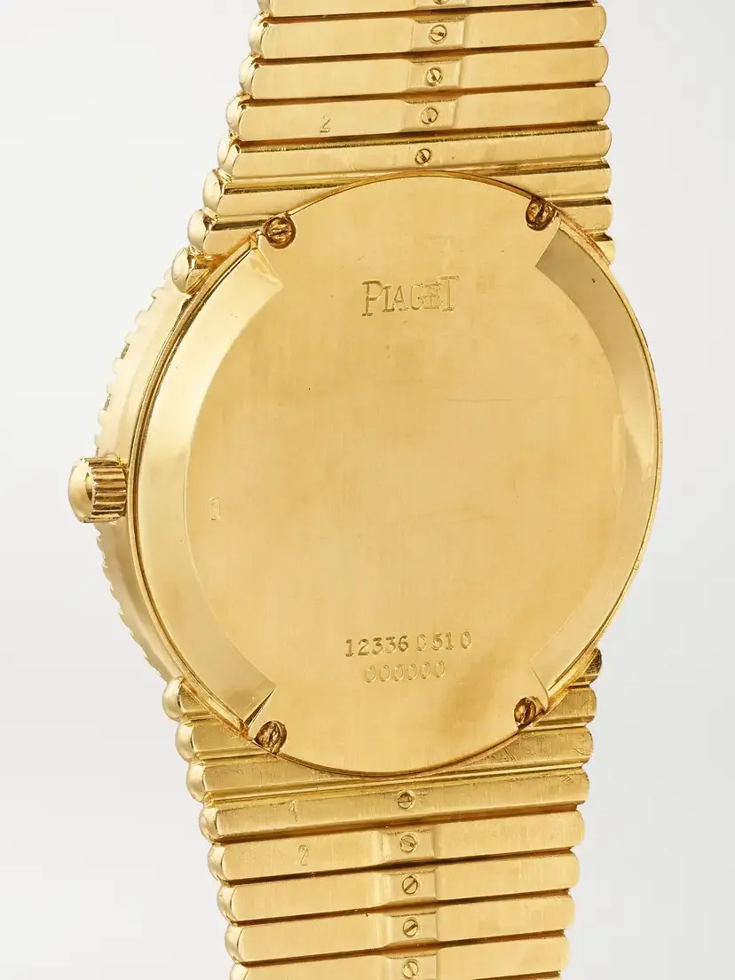 Stephanie Windsor + Piaget Vintage 1990 Emperador Automatic 18-karat Gold Diamond Watch, Ref. 12336c510 (7.2” Wrist) | Thumbnail 4 Stephanie Windsor + Piaget Vintage 1990 Emperador Automatic 18-karat Gold Diamond Watch, Ref. 12336c510 (7.2” Wrist) | Thumbnail 4