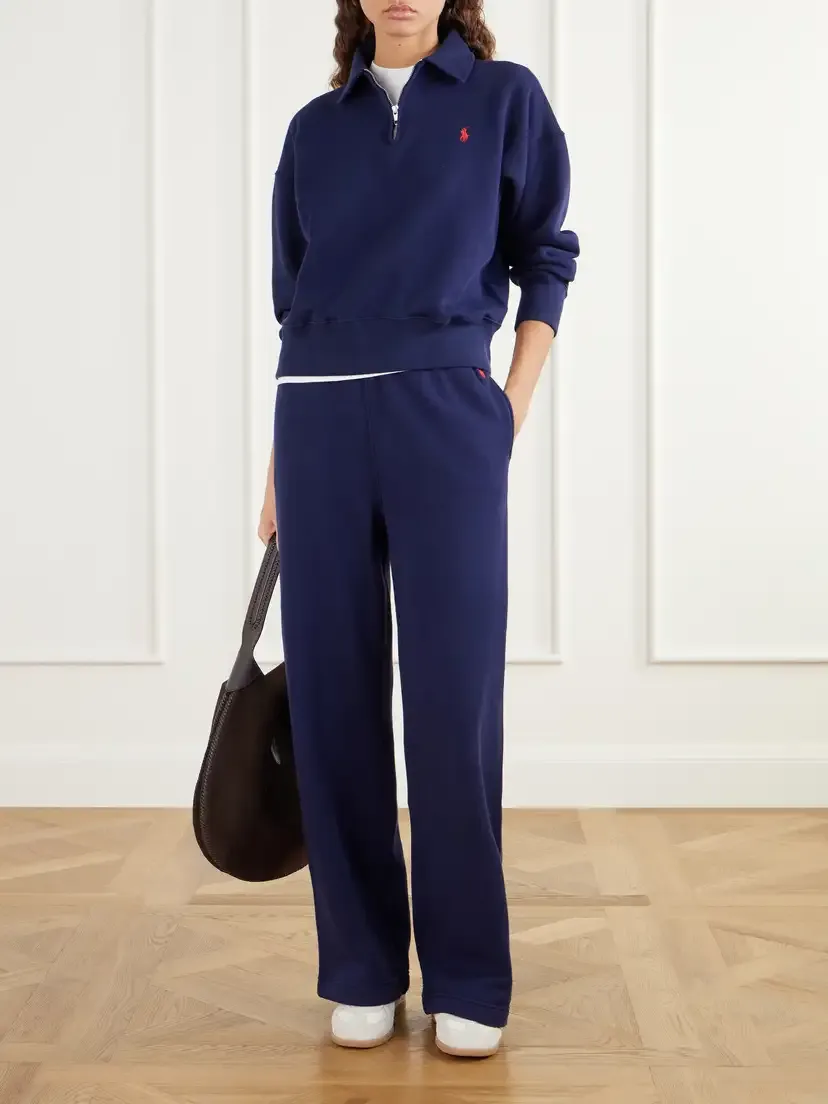 Polo Ralph Lauren Logo-embroidered Cotton-blend Jersey Half-zip Sweatshirt | Thumbnail 2 Polo Ralph Lauren Logo-embroidered Cotton-blend Jersey Half-zip Sweatshirt | Thumbnail 2