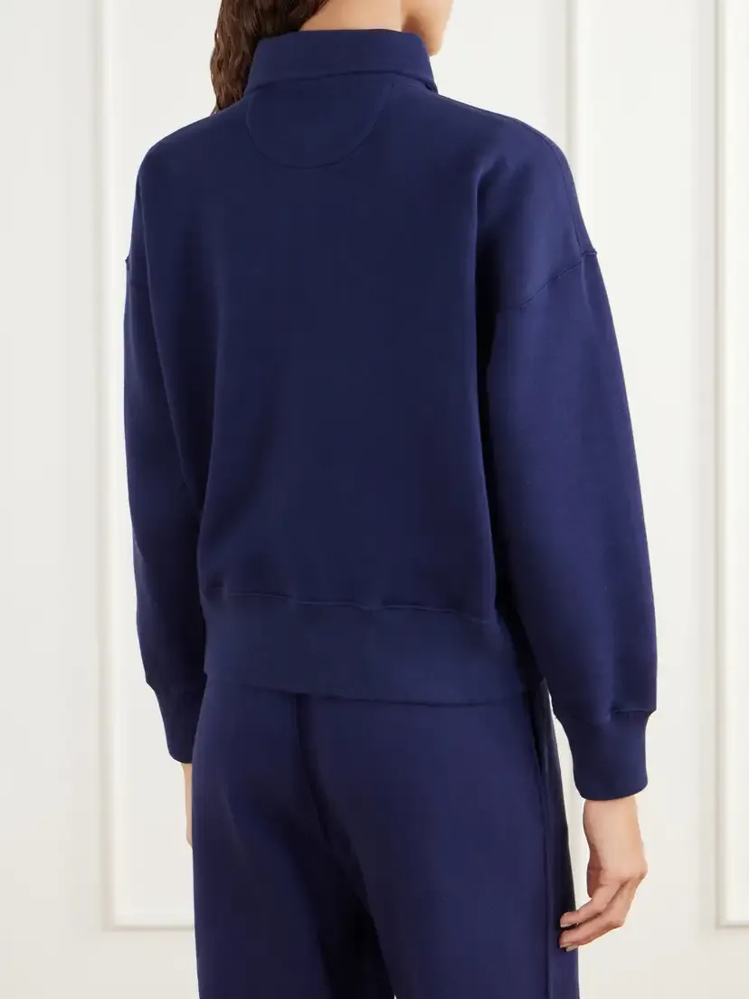 Polo Ralph Lauren Logo-embroidered Cotton-blend Jersey Half-zip Sweatshirt | Thumbnail 4 Polo Ralph Lauren Logo-embroidered Cotton-blend Jersey Half-zip Sweatshirt | Thumbnail 4