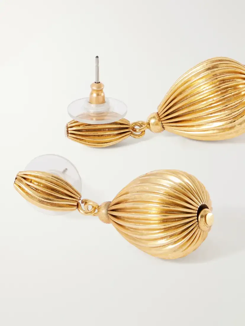 Jennifer Behr Orlah Gold-plated Brass Earrings | Thumbnail 3