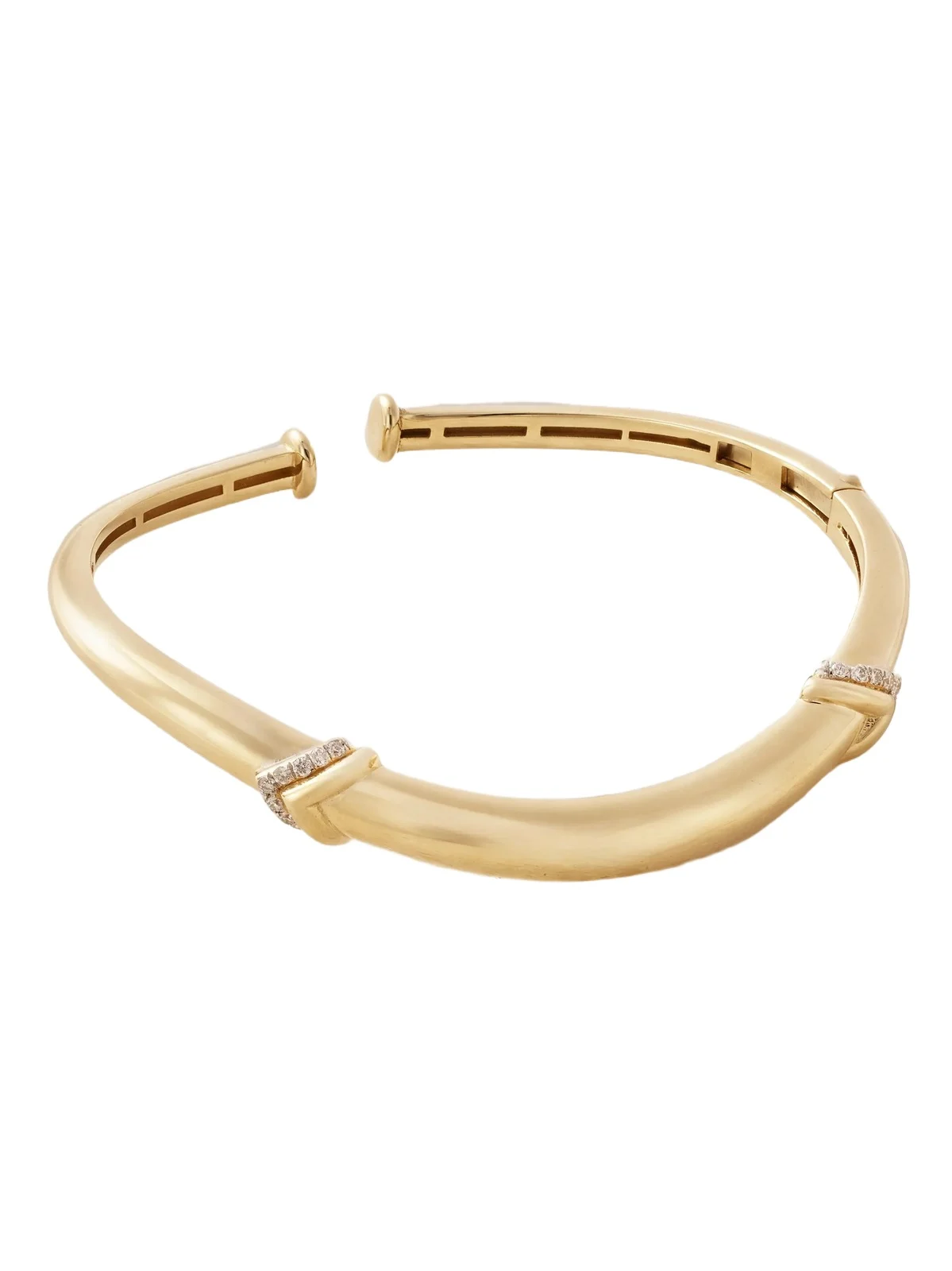 L’Atelier Nawbar Stackable Bangle 18-karat Gold Diamond Bangle