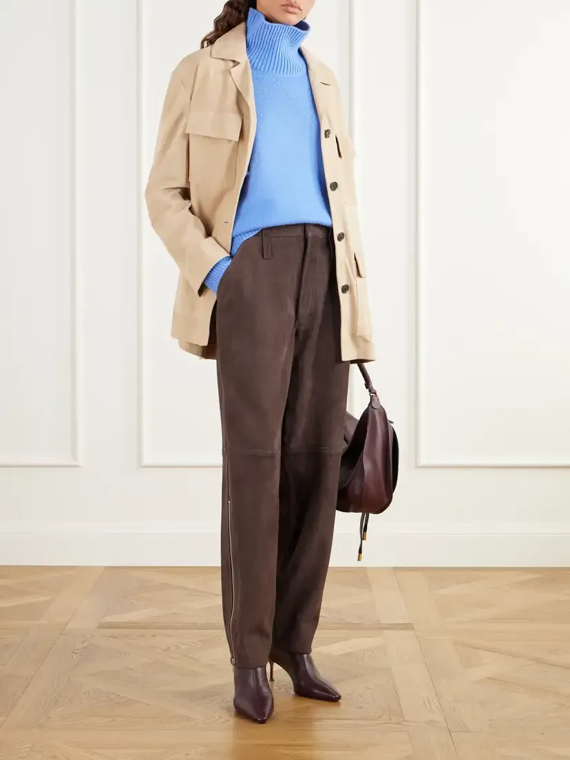 Co Paneled Suede Tapered Pants | Thumbnail 2 Co Paneled Suede Tapered Pants | Thumbnail 2