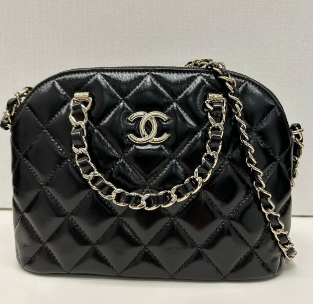 Black Patent Leather Bag