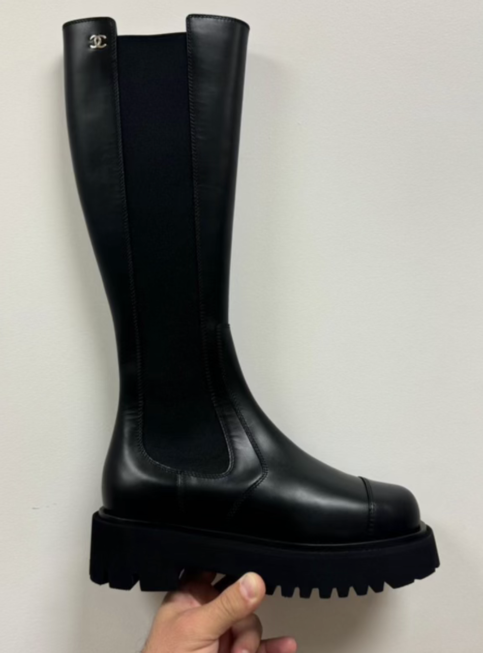 Black Leather Boots