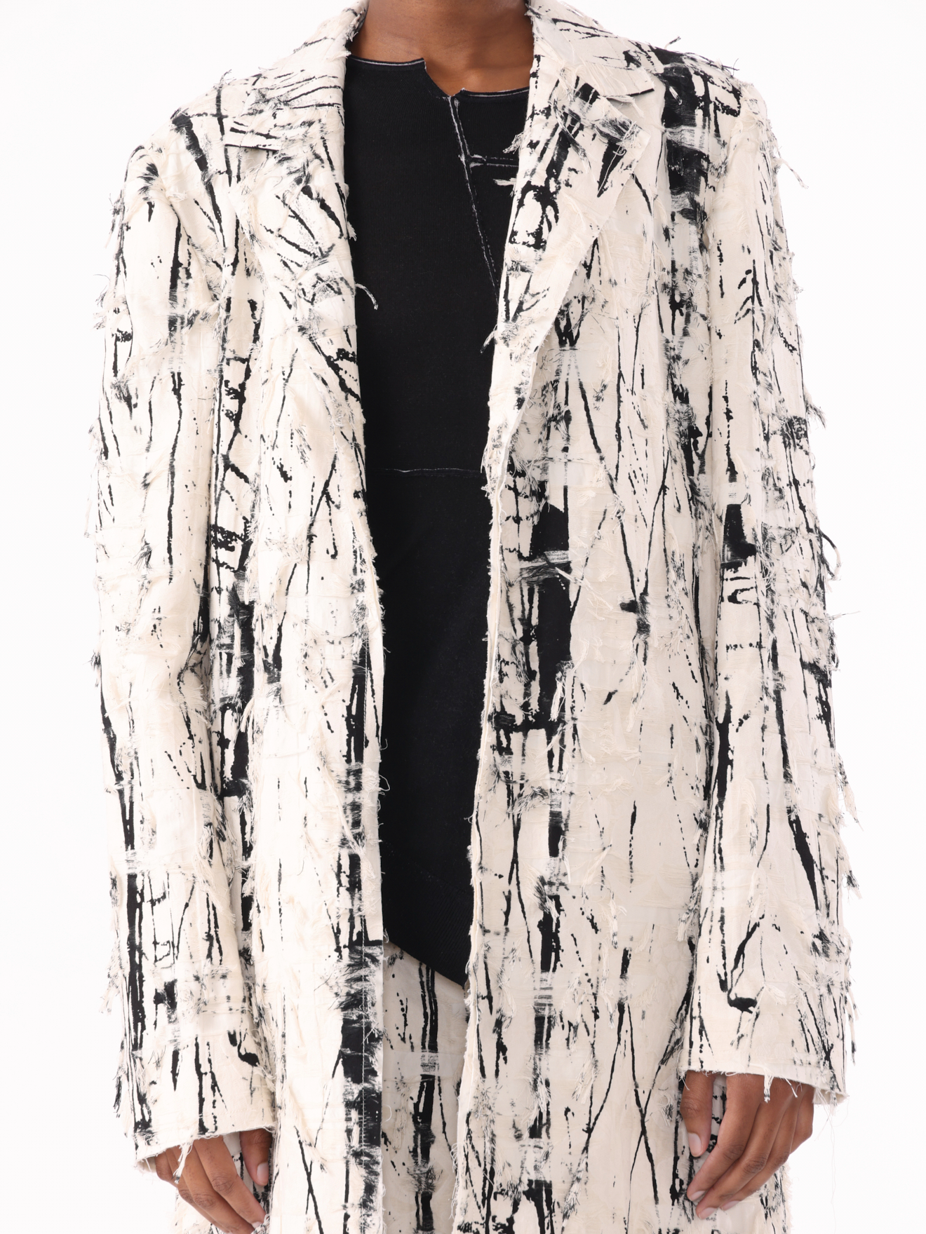 Jason Wu Collection PRE-ORDER Calligraphy Jacquard Single-Breasted Coat | Thumbnail 2 Jason Wu Collection PRE-ORDER Calligraphy Jacquard Single-Breasted Coat | Thumbnail 2