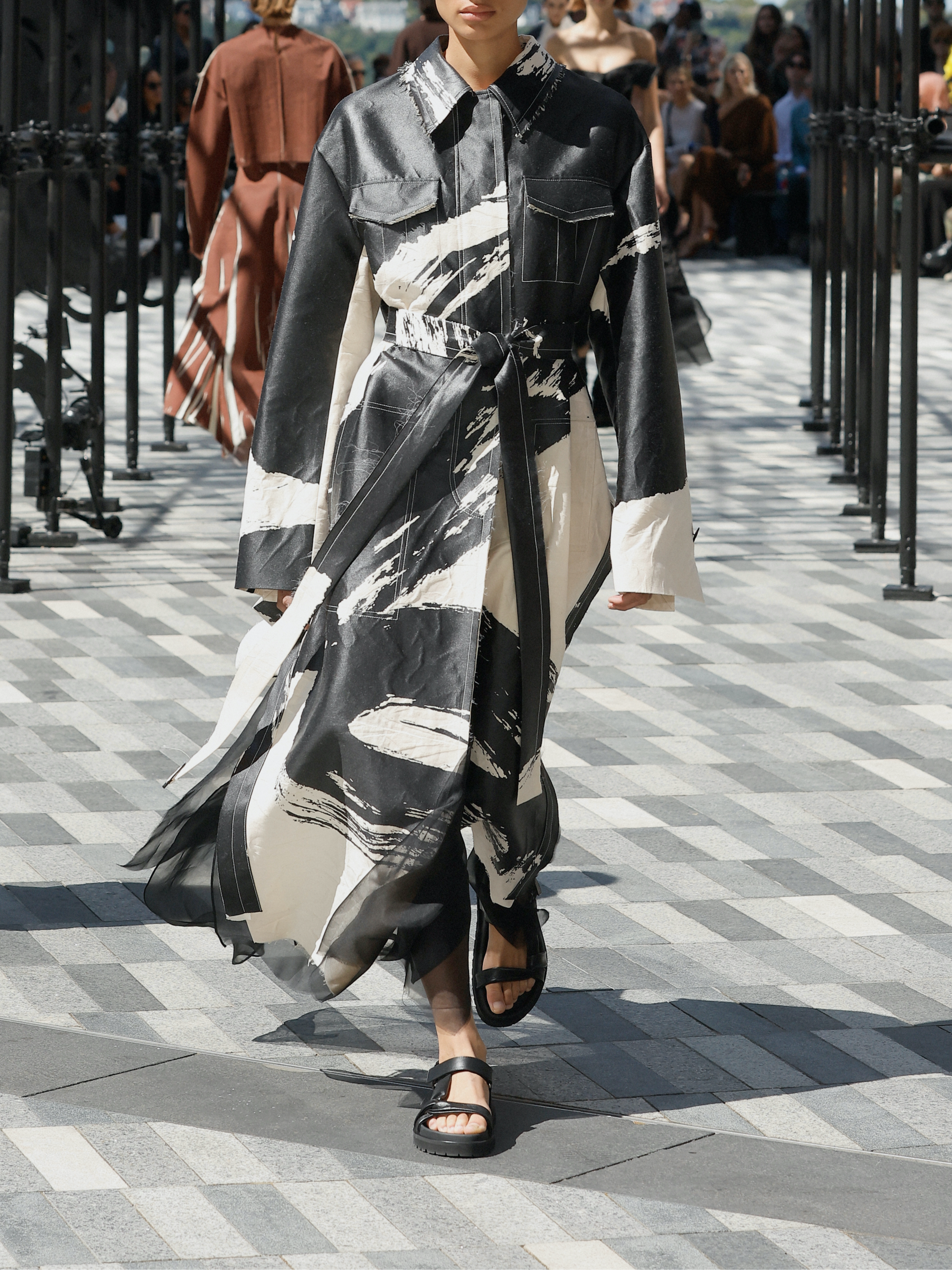 Jason Wu Collection PRE-ORDER Calligraphy Cotton Jacquard Trench Coat | Thumbnail 5
