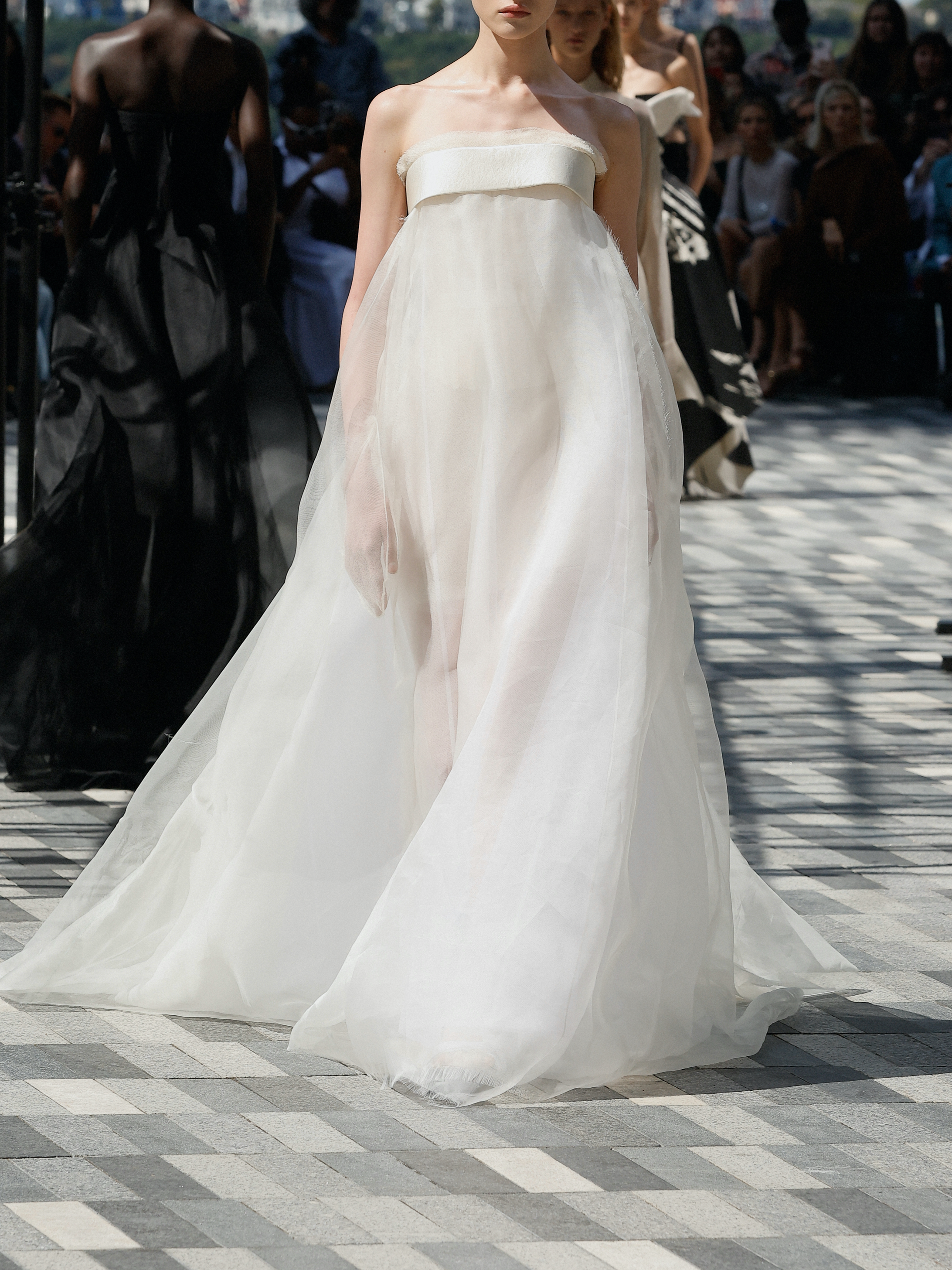 Jason Wu Collection PRE-ORDER Strapless Banded Translucent Gown | Thumbnail 5 Jason Wu Collection PRE-ORDER Strapless Banded Translucent Gown | Thumbnail 5