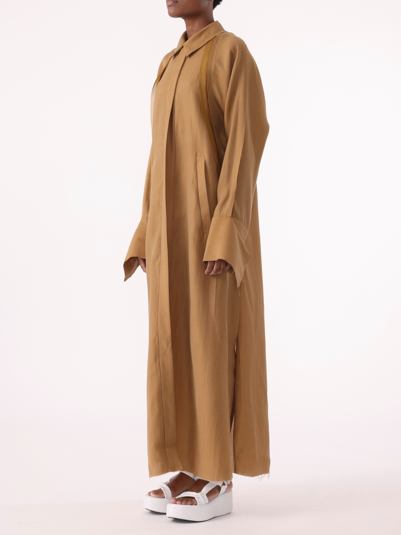 Jason Wu Collection PRE-ORDER Raglan Sleeve Soft Mikado Trench Coat | Thumbnail 3