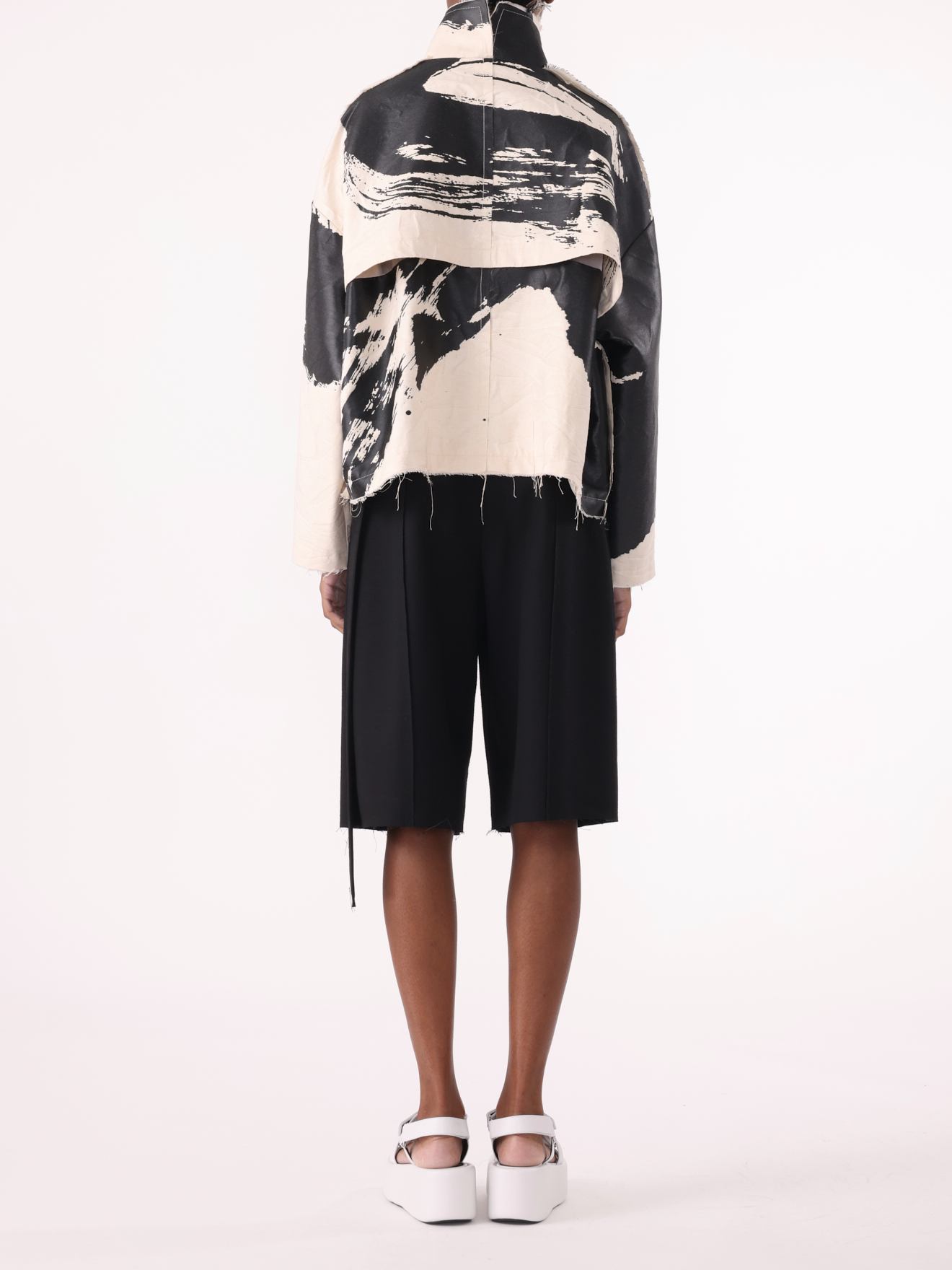 Jason Wu Collection PRE-ORDER Calligraphy Jacquard Cropped Anorak | Thumbnail 4