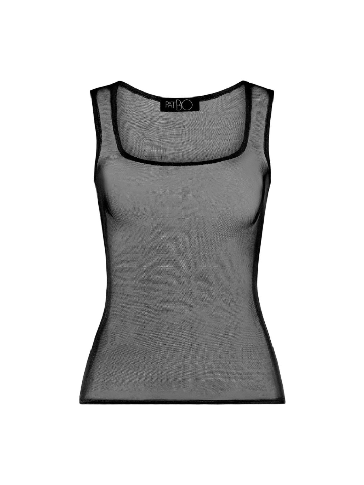PatBo PRE-ORDER Transforming Tulle Basic Tank Top | Thumbnail 1 PatBo PRE-ORDER Transforming Tulle Basic Tank Top | Thumbnail 1