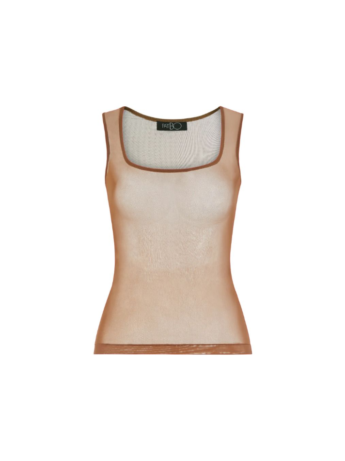 PatBo PRE-ORDER Transforming Tulle Basic Tank Top | Thumbnail 1 PatBo PRE-ORDER Transforming Tulle Basic Tank Top | Thumbnail 1