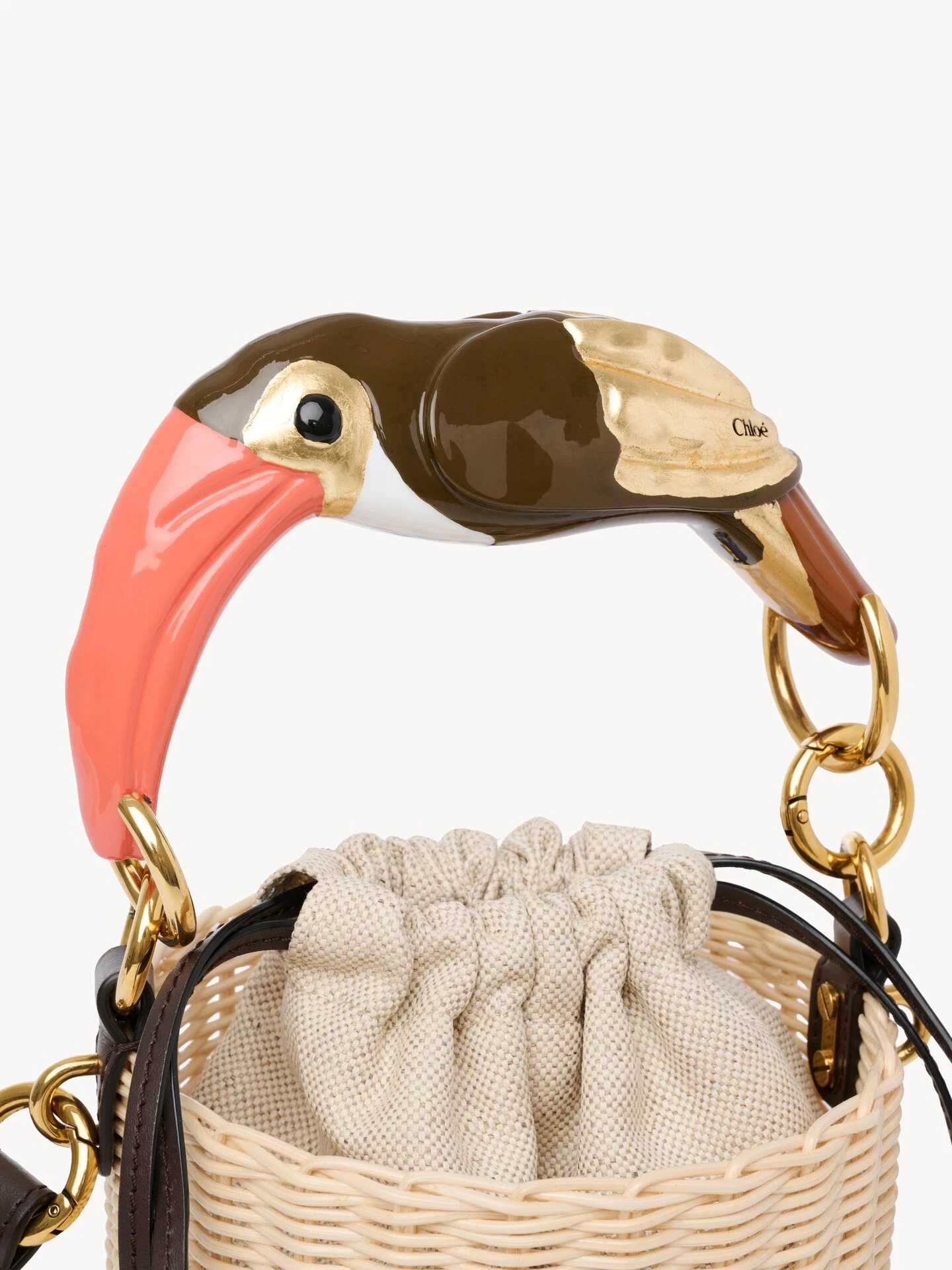 Chloé Chloé Tropicus bucket bag in wicker | Thumbnail 2
