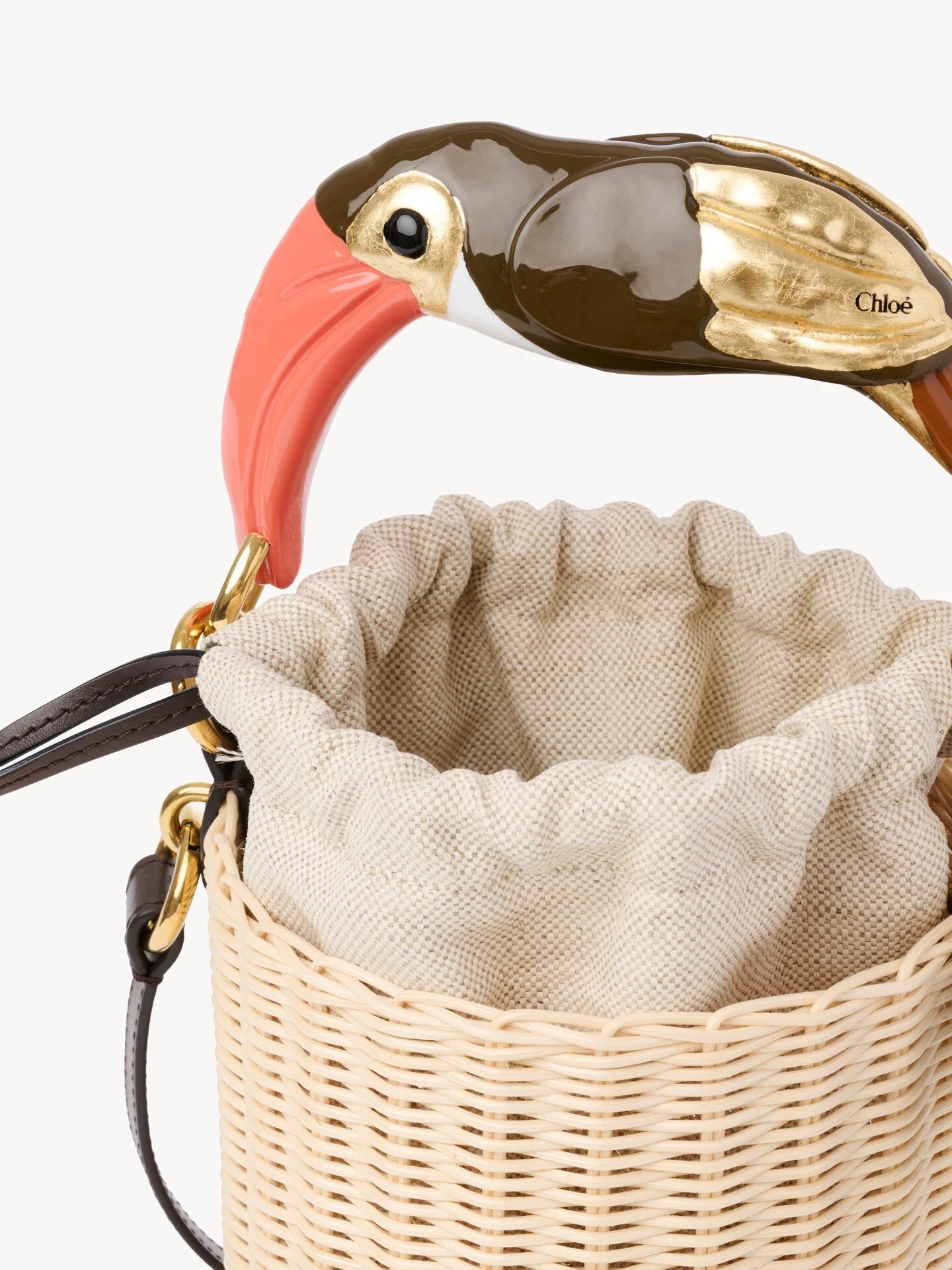 Chloé Chloé Tropicus bucket bag in wicker | Thumbnail 7