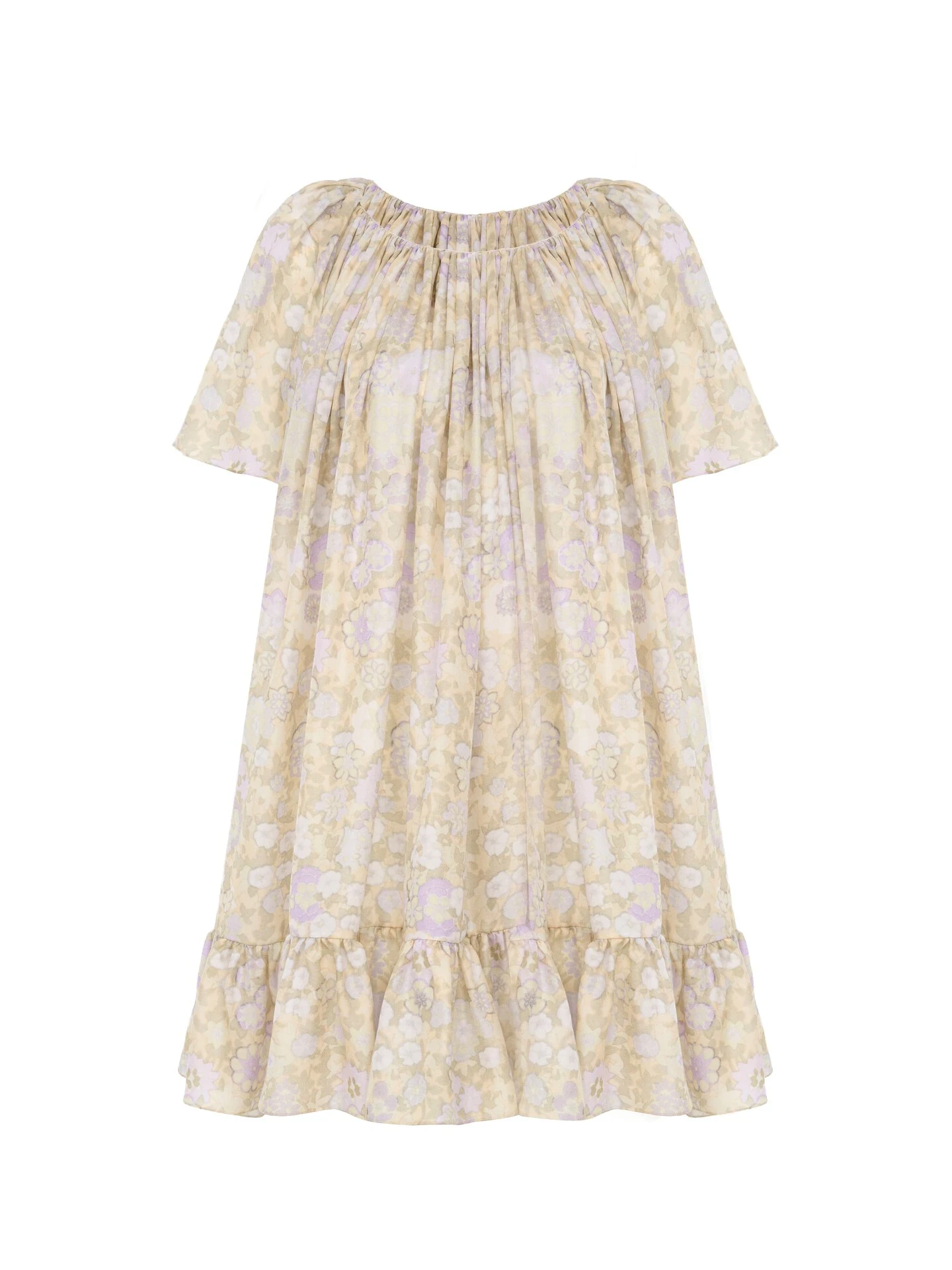 Chloé Short pleated dress in silk charmeuse | Thumbnail 7 Chloé Short pleated dress in silk charmeuse | Thumbnail 7