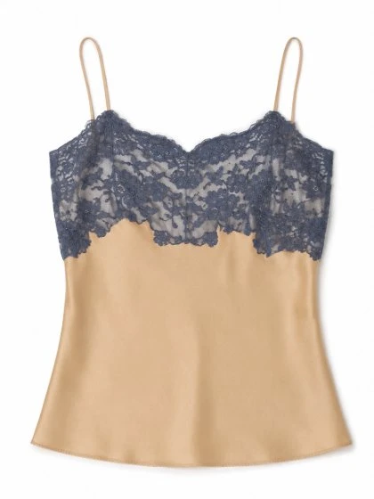 Saint Laurent laced camisole in silk satin | Image 1 Saint Laurent laced camisole in silk satin | Image 1