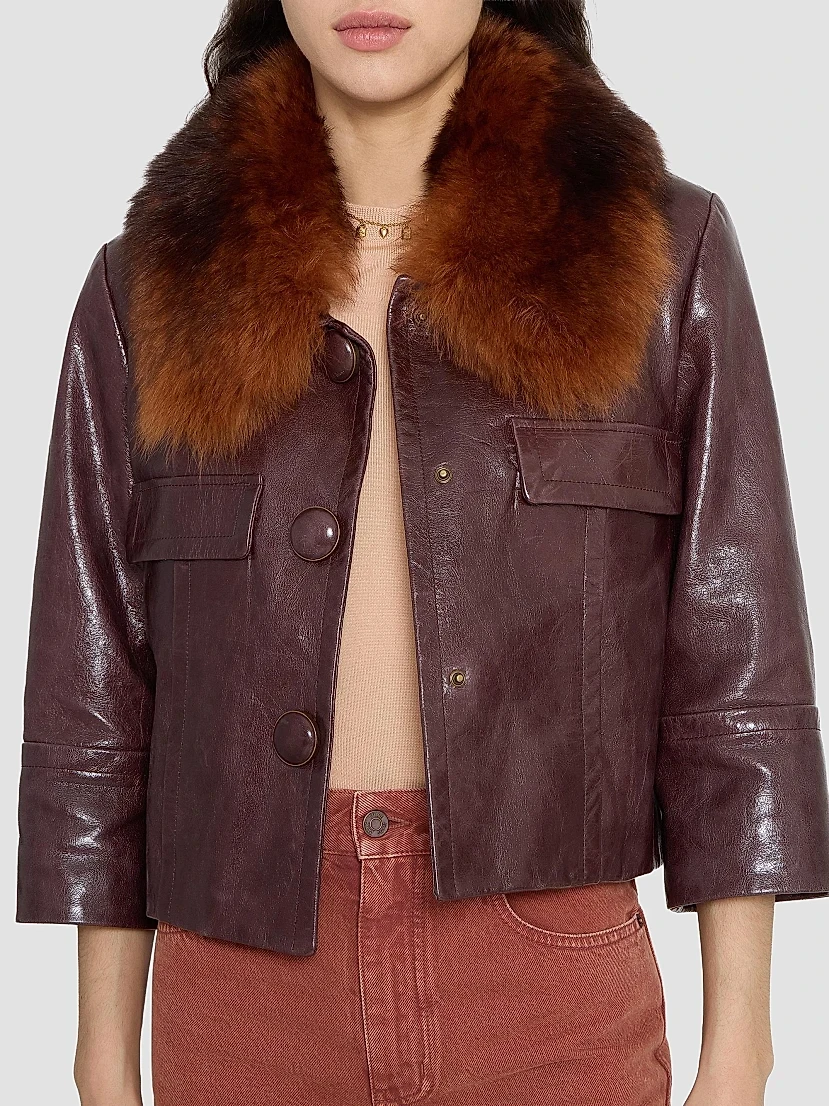 Chloé Shearling Leather Bomber Jacket | Thumbnail 6 Chloé Shearling Leather Bomber Jacket | Thumbnail 6