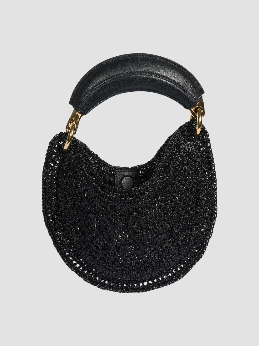 Chloé Mini Summer Banana Glitter Crochet Top Handle Bag | Thumbnail 2 Chloé Mini Summer Banana Glitter Crochet Top Handle Bag | Thumbnail 2