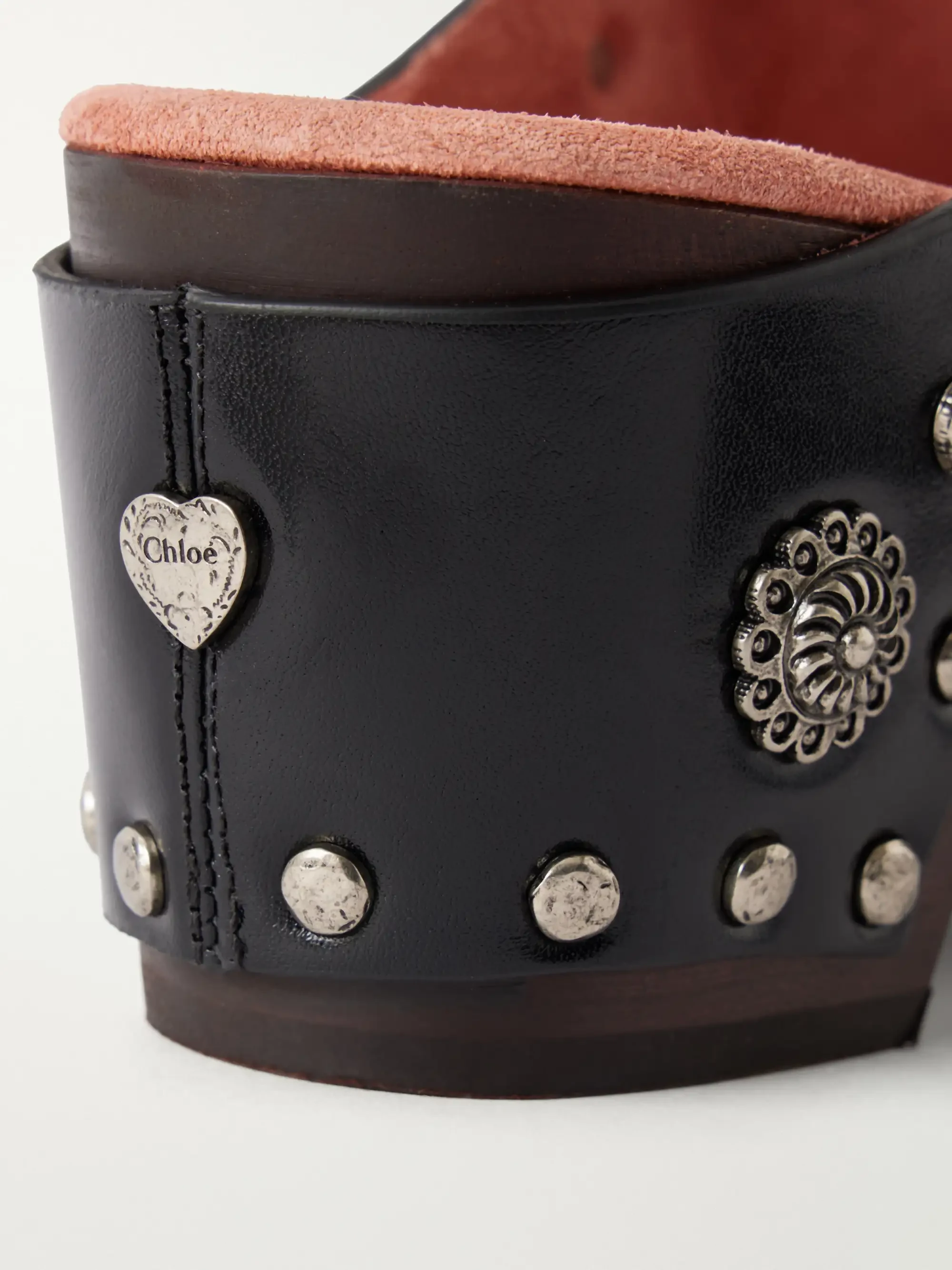 Chloé Talis embellished leather clogs | Thumbnail 5