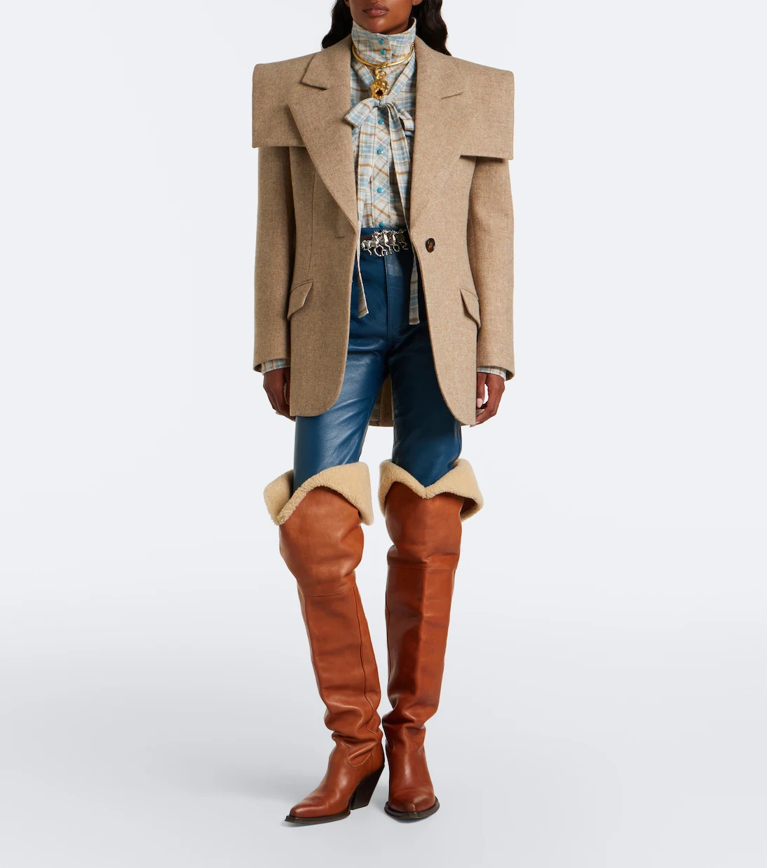 Chloé Caped wool blazer | Thumbnail 8