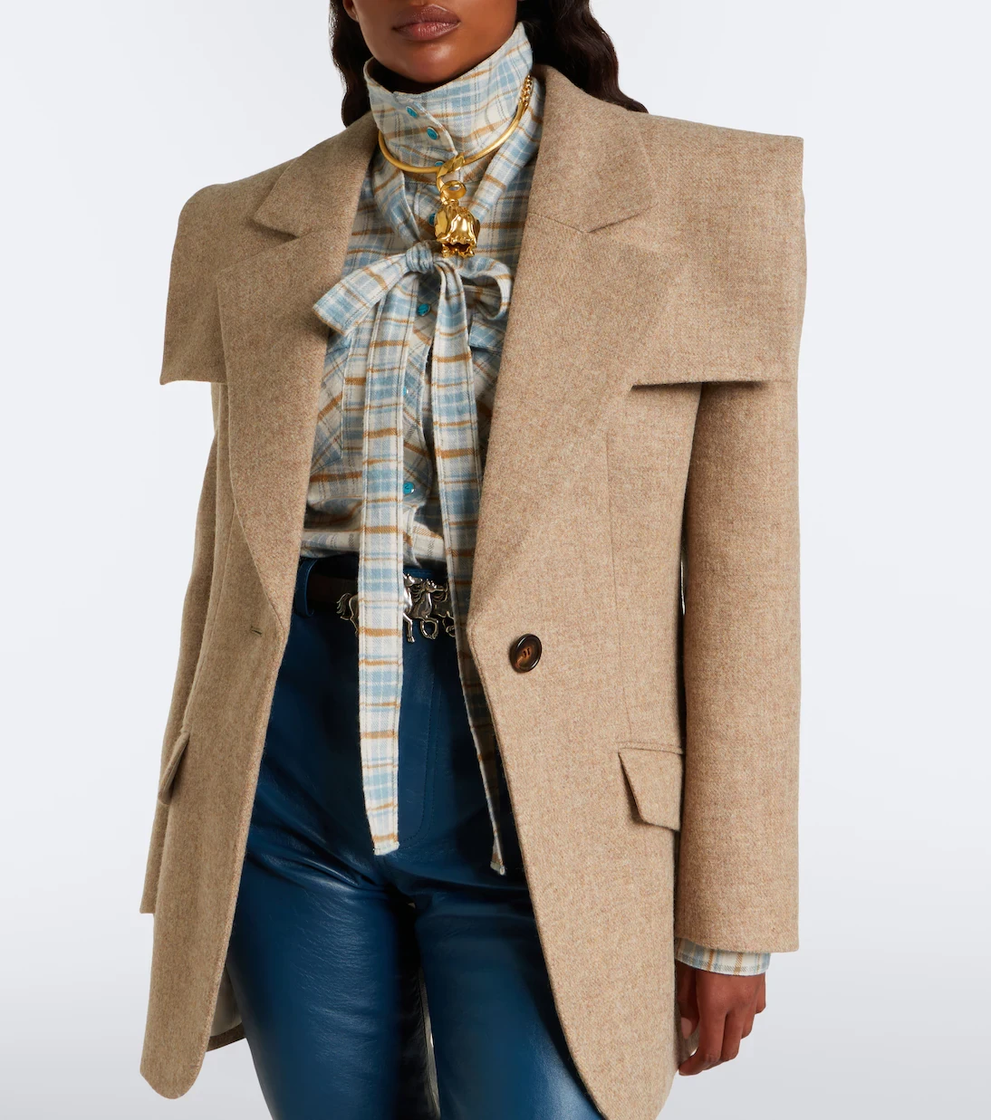 Chloé Caped wool blazer | Thumbnail 2