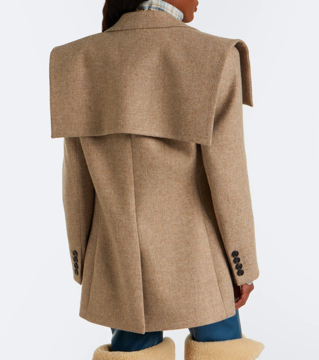 Chloé Caped wool blazer | Thumbnail 6