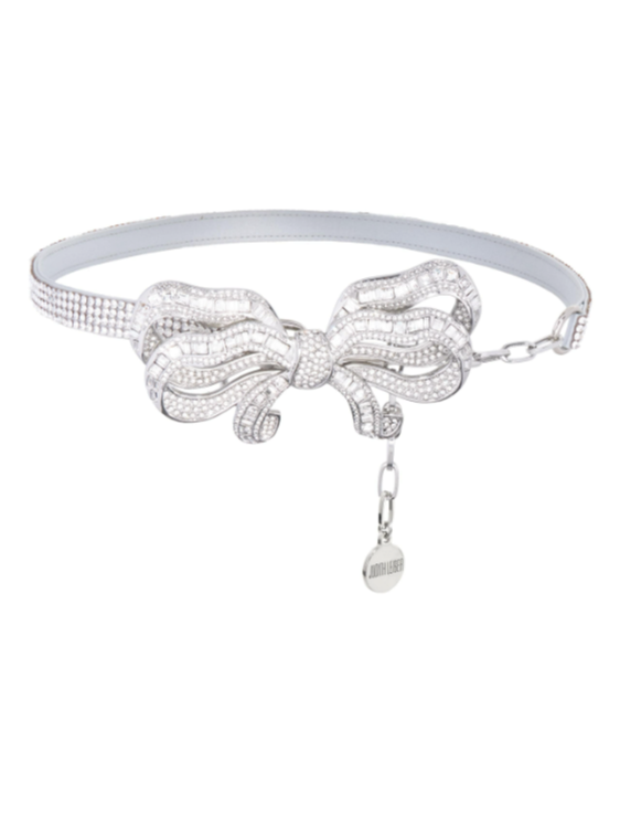 Bow Baguette Belt Silver (In Store)
