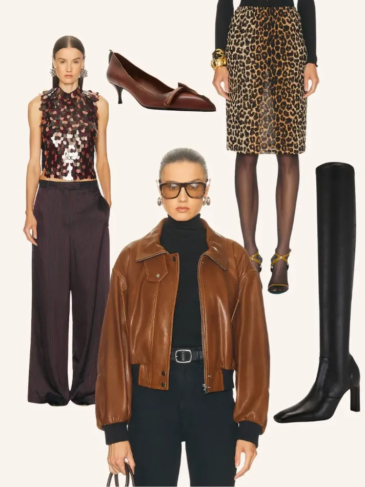 Your Fall Shopping List — featuring Nour Hammour Briar Cropped Bomber Jacket, Nour Hammour Dalma Leather Bomber Jacket, NOUR HAMMOUR Rue Jacket and more