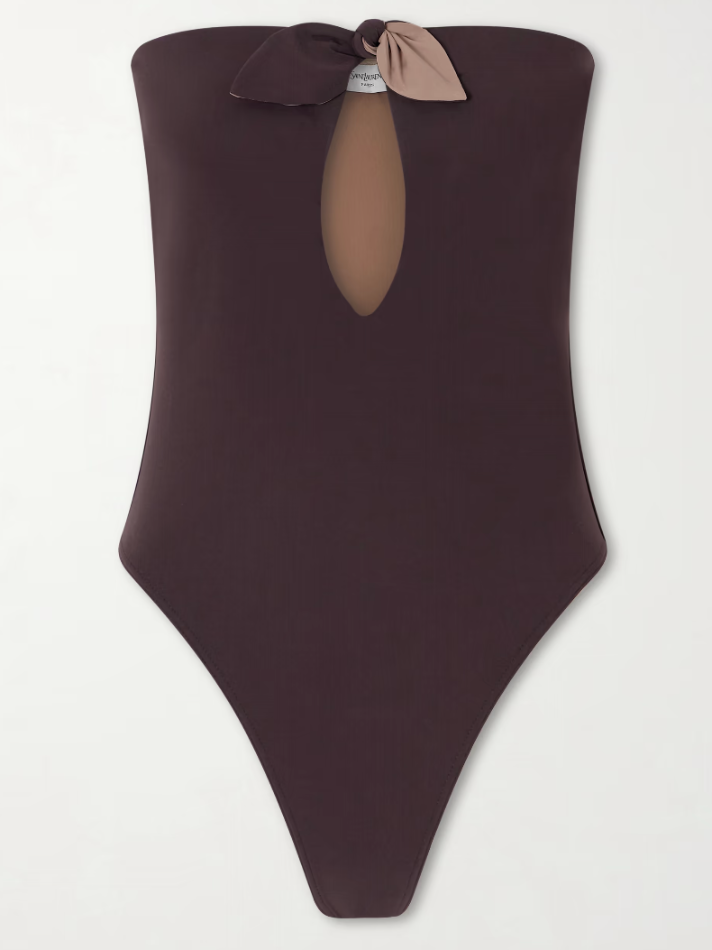 Bow-detailed strapless swimsuit Bow-detailed strapless swimsuit