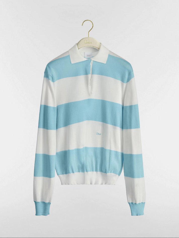 Dior Marinière Long-Sleeved Polo Shirt